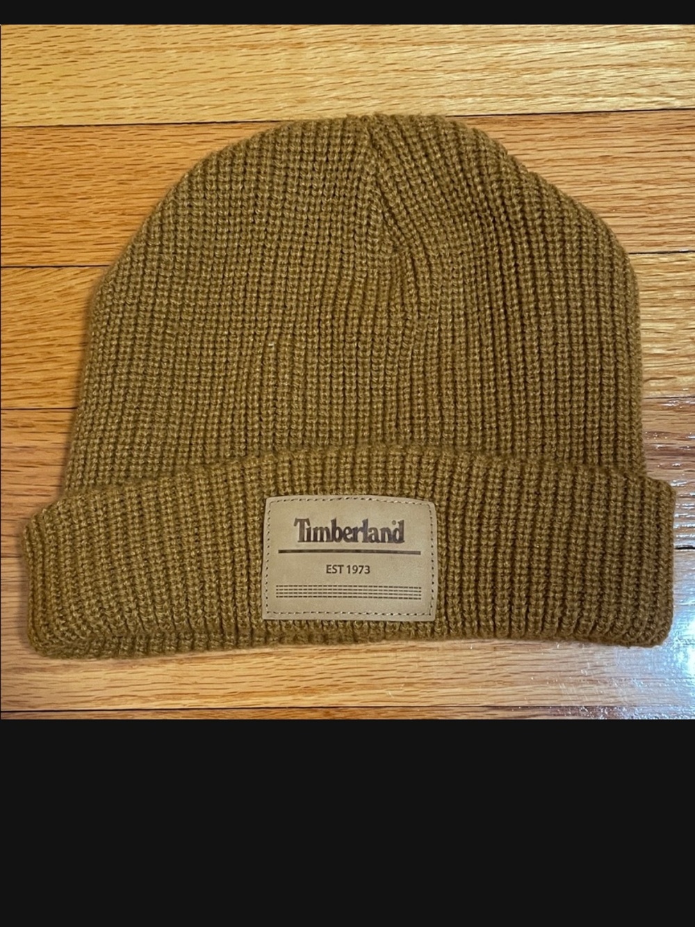 Timberland Olive Knit Beanie Hat Unisex